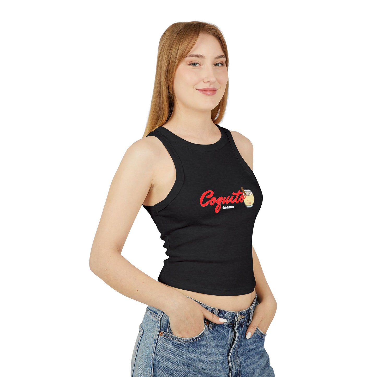 Coquito Season - Women's Micro Rib Racer Tank Top