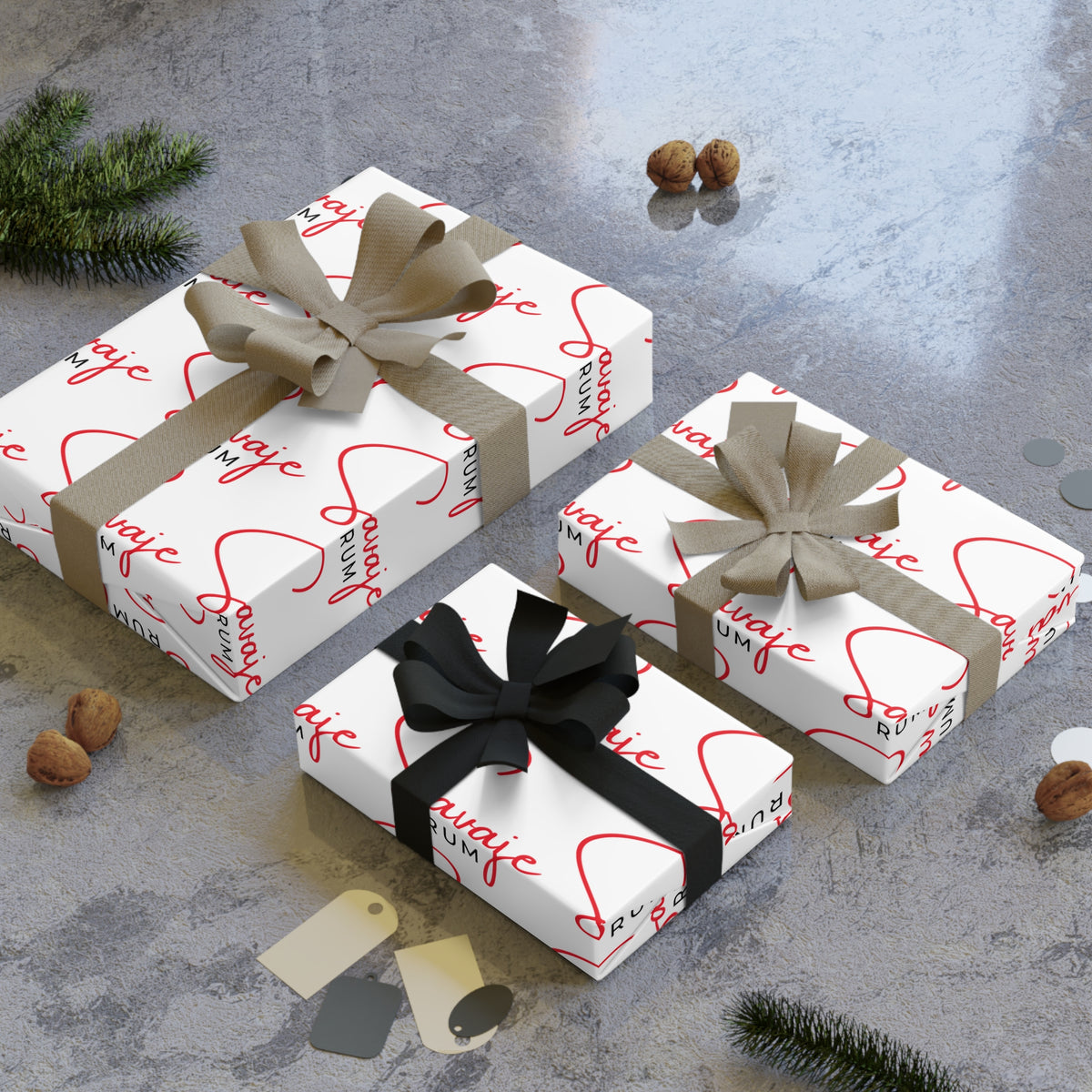 Savaje Rum - Gift Wrapping Paper Rolls, 1pc